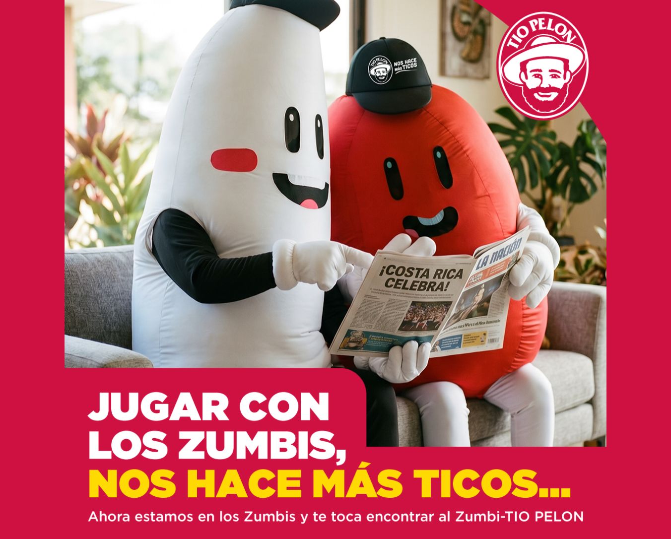 Botargas leyendo La Nación: jugar con los Zumbis